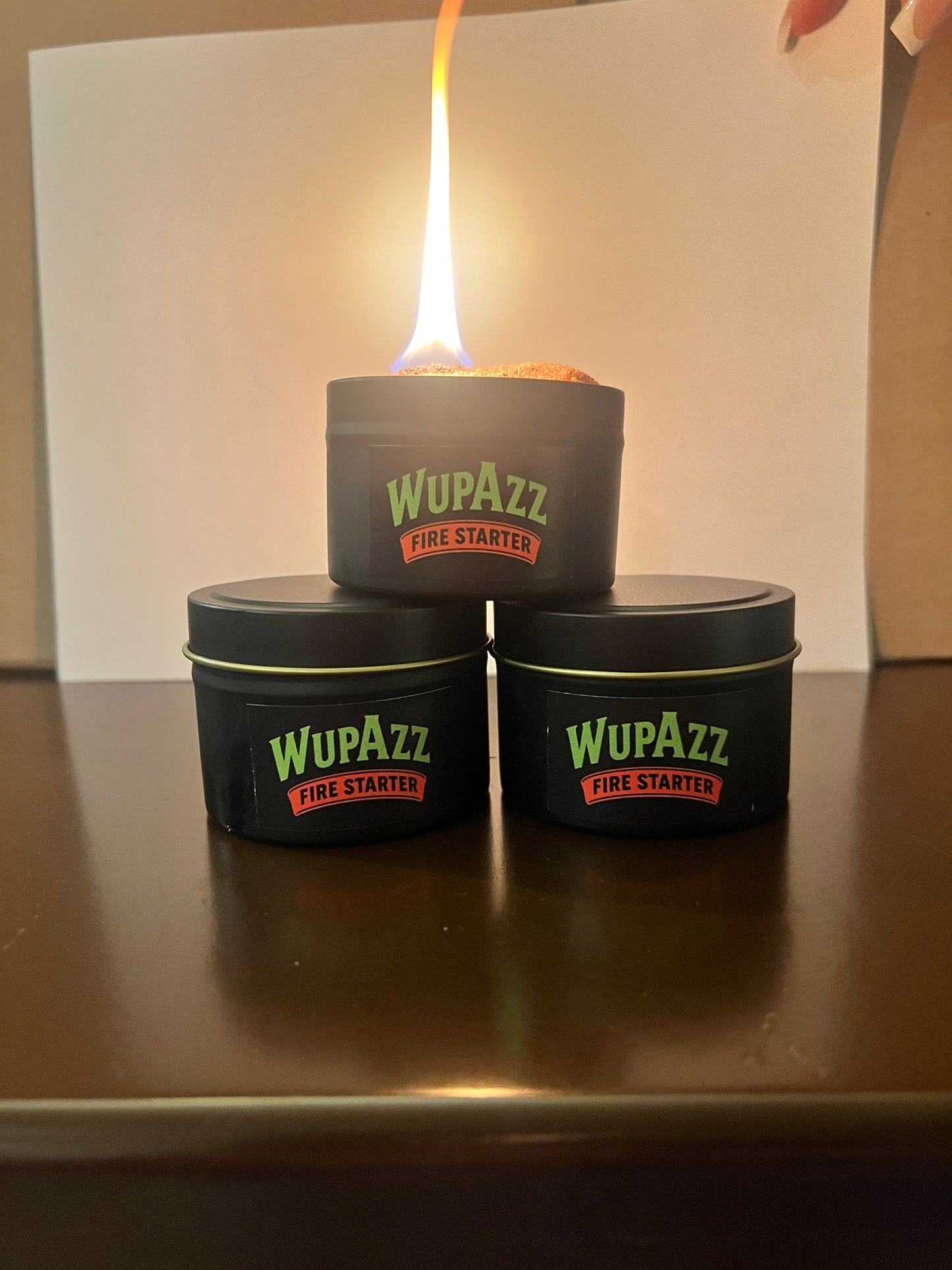 WupAzz fire starter - 4oz tin